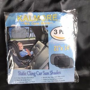 KALMORE Car Window Sunshades 3 Pack Size 21''X14''